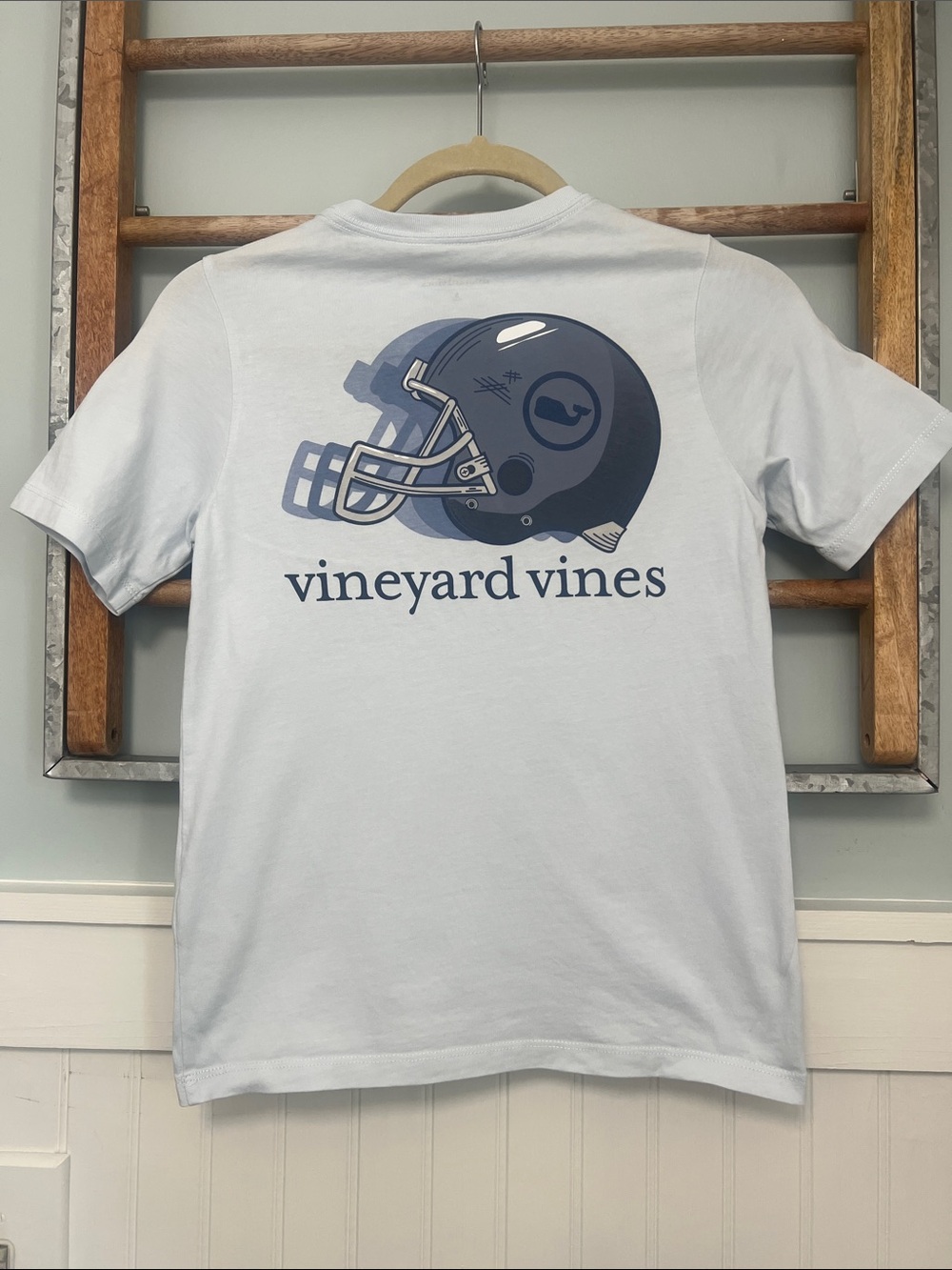 Boys, Vinyard Vines T-shirt, size small football